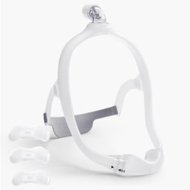 OWILIWO Nasal Nose Mask for Dreamwear, Upgrade Nasal Frame Assembly Includes Headgear, Frame, 3 Size Nasal Pillow and Absorbent Cloth
