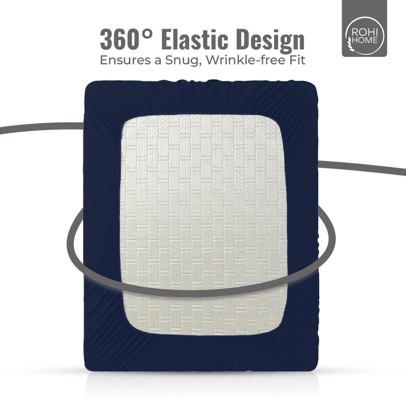 Rohi 16"/40cm Extra Deep Fitted Sheets Double – Soft &