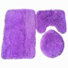 Soft Bathroom Carpet 3 Piece Bathroom Rugs and Mats Set
