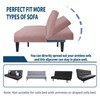 Armless Sofa Bed Slipcover Couch Cover Without Armrests Stretch Folding