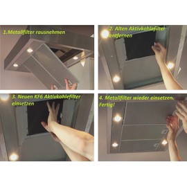 KF3TEC® Activated Carbon Filter for Siemens LZ53451, Bosch DHZ5346 and Neff Z5102X1