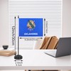 JBSJBS USA Oklahoma Desk Flag 12" Solid Pole Deluxe Set