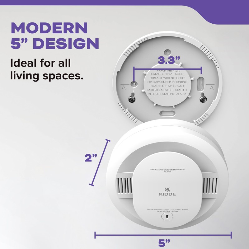 Kidde Smoke & Carbon Monoxide Detector, AA Battery Powered, LED