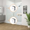 Bathlink Polished Chrome Glass Clamp for Bathroom, 2PCS Shower Glass