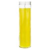 Mega Candles 1 pc Unscented Yellow 7 Day Glass Container