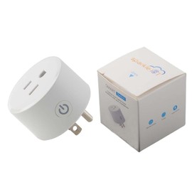 Sparkleiot Smart Plug Compatible withHomeKit Electric Outlet Switch Socket Voice Control with Siri Alarm Timing Countdown 2.4G WiFi No Hub Required
