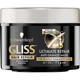 GLISS Hair Ultimate Repair Anti-Damage Mask, 6.1 Ounce