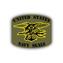United States Navy Seals/Stickers Army Special Unit Naval 8x9 cm # A702