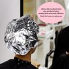 4 Pcs Aluminum Foil Heat Cap for Cinditioning,Hair Dyeing And