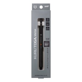 Mitsubishi Pencil Mechanical Pencil Kurutoga Metal 0.5mm Nocturne Black 313783000