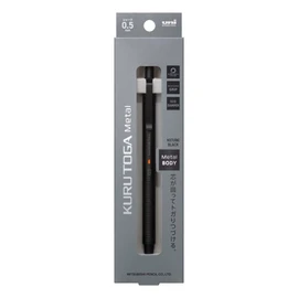 Mitsubishi Pencil Mechanical Pencil Kurutoga Metal 0.5mm Nocturne Black 313783000