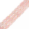 Unbranded Natural Rose Quartz Rectangle Cuboid Beads Size 8-10x10-15mm 15.5''