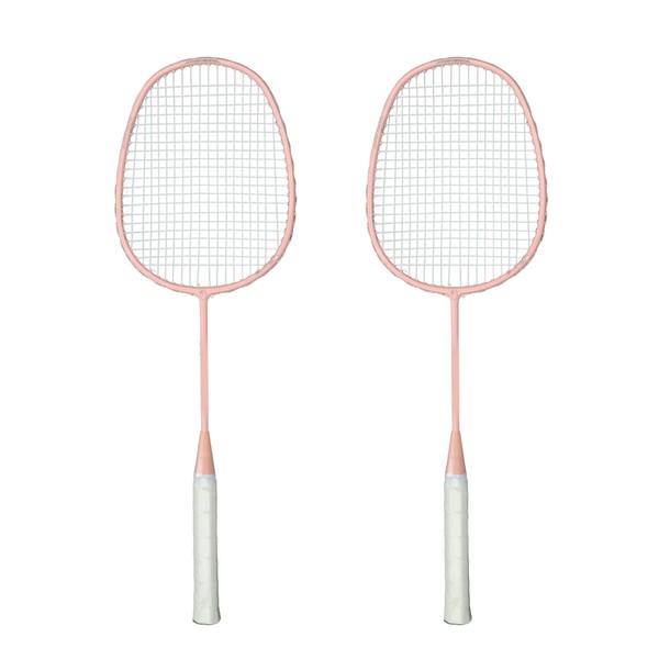 Sports Straight Beat Badminton Racket with Anti Skid Handle Glassy
