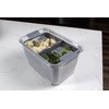 Kitchen Spaces Colander Stackable Food Storage Bin, Large, Gray, 11"L