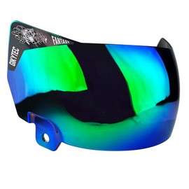 GIKYTEC Football helmet visor Anti-Fog Scratch Resistant Used for riddell speed flex helmet - Football for Youth & Adult (revo green)