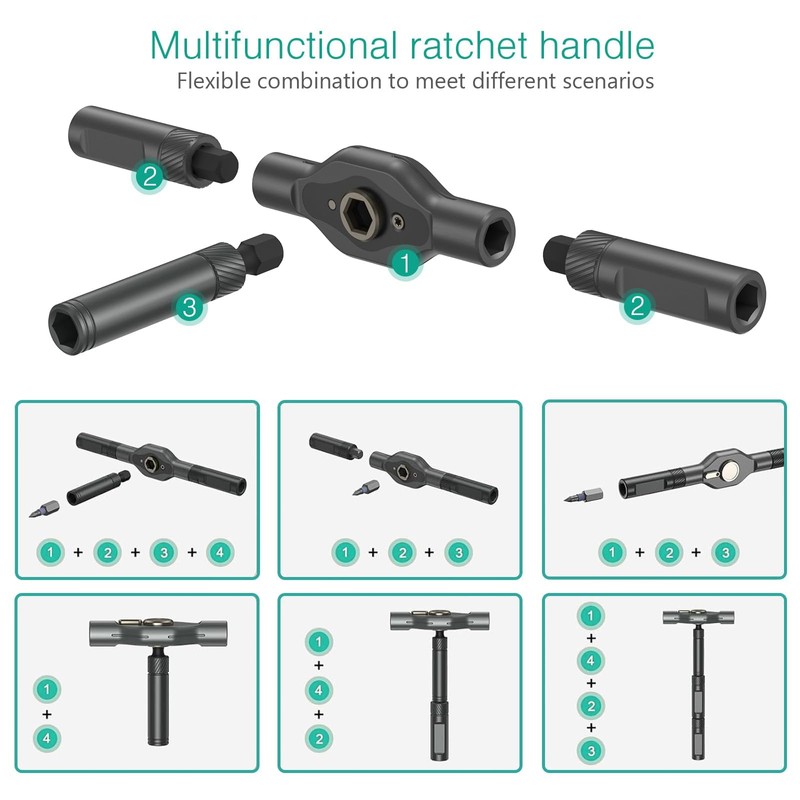 ORIA Ratchet Screwdriver Set, 42 in 1 Screwdriver Set with