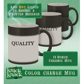 Custom Printed 11oz Ceramic Magic Color Changing Mug CP06, Matte Black