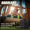 Wuno Shop 4 Pcs 6"x6"x5" Heavy Duty Steel Corner Brackets,