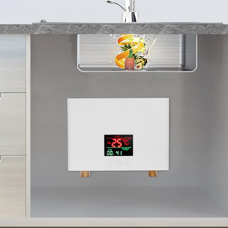 JAYGOVAN Tankless Water Heater Electric, Instant Hot Water Heater Under