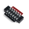 YUSHIBO 15pcs(5 Sets) Dual Row 6 Position Screw Barrier Terminal