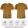 WHNBCW Novelty Fish Scale T Shirt Funny Striped Graphic Tee