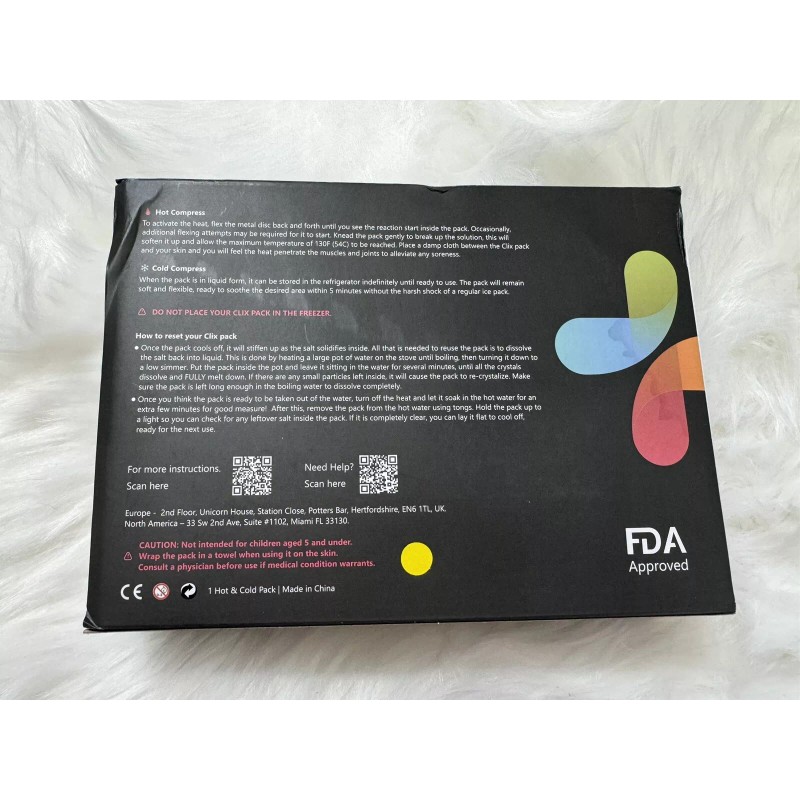 Clix Therapy 150$ Clix Therapy Reusable Hot &Cold Packs Neck