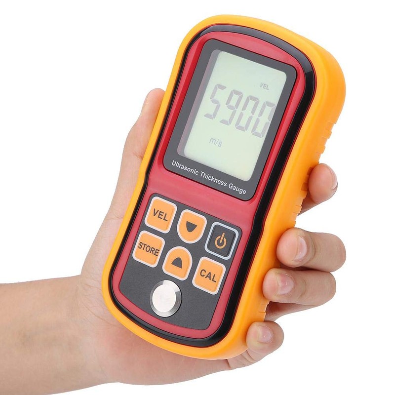 LCD Digital Ultrasonic Thickness GM100 High Precision 1.2-220mm Steel Width