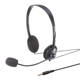 Sanwa Supply MM-HS408BK 4 Pole Compatible Headset
