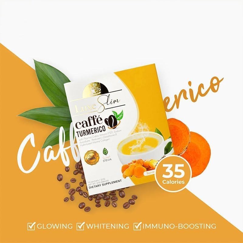Luxe Slim Caffe Turmerico, 21g x 10 Sachets