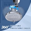 Shower Head High Pressure Rain, Fixed Showerhead 5-Setting with Adjustable