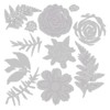 Sizzix Thinlits Flower and Fern Die Set, Multi-Colour, One Size