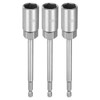 sourcing map 3pcs Nut Driver Drill Bit 17mm Metric Impact