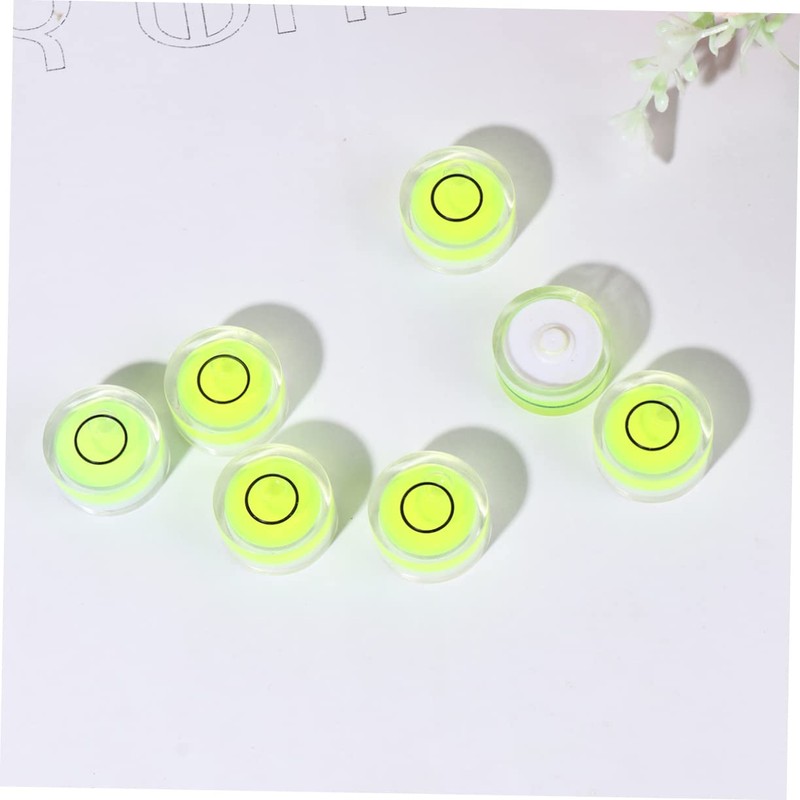 SHINEOFI 16PCS Circular Bubble Level Diameter Height Surface Level for