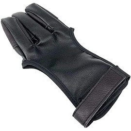 Namvo Archery Glove Three Finger Shooting Hunting Leather Glove Protector Suitable for Hunting with Traditional Long Bow