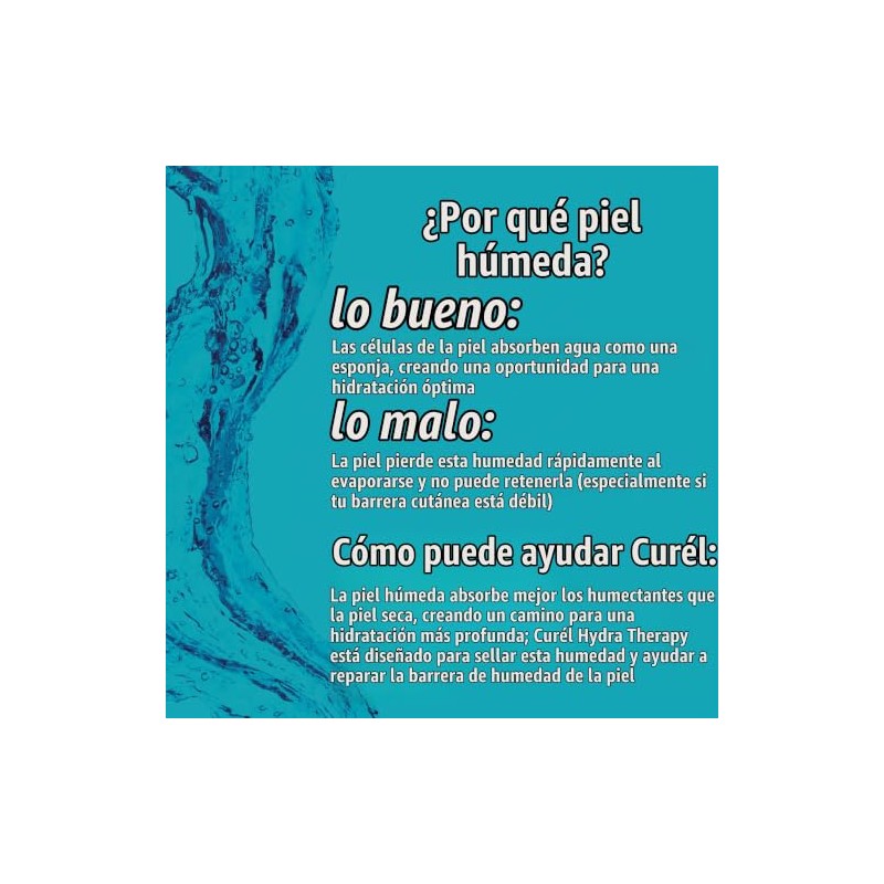 Curel Skincare Hydra Therapy Itch Defense Wet Skin Moisturizer, 12