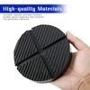 VZU 2PCS Car Jack Rubber Pad, Cross Groove Stripes Trolley