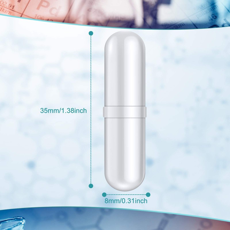 PTFE Magnetic Stirrer Mixer Stirring Rod with Ring Shape White