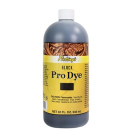 Fiebing's Pro Dye - Black - 32oz - Professional Oil Dye for Leather