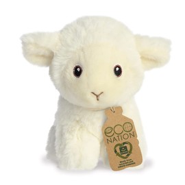 Aurora World Aurora 35073 Eco Nation Mini Lamb, 13 cm, Plush, White