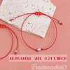 Framendino, paquete de 30 pulseras rojas, cuerda de cera ajustable