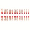 48 Pcs Press on Nails Long Square & Press on