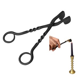 Living Ideas Iron Handmade Vintage Candle Snuffer, Medieval Wick Flame Extinguisher for Candle Lovers