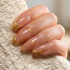 Uñas postizas, 6 paquetes (144 piezas) Set de uñas cortas