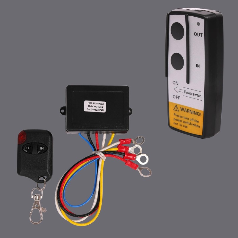 Wireless Winch Remote Control Kit,12V 250A Winch Solenoid Relay Contactor
