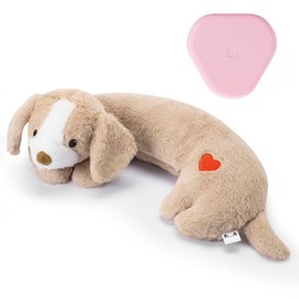 Moropaky Puppy Heartbeat Toy Heartbeat Stuffed Toy for Dogs, Dog Heartbeat Toy for Pet Anxiety Relief Sleep Aid Cuddle Comfort Calming Crate Kennel Training, Puppy Essentials