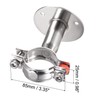 sourcing map Wall Mount Ceiling Mount Pipe Support, 304 Stainless