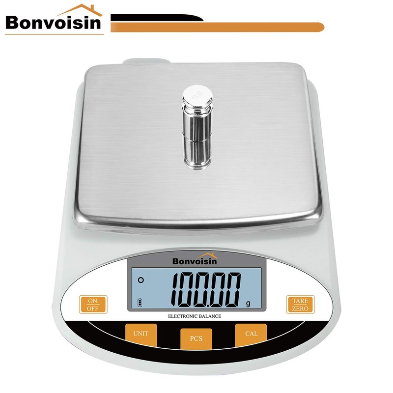 Bonvoisin Lab Scale 3000gx0.01g Digital Precision Analytical Balance - High