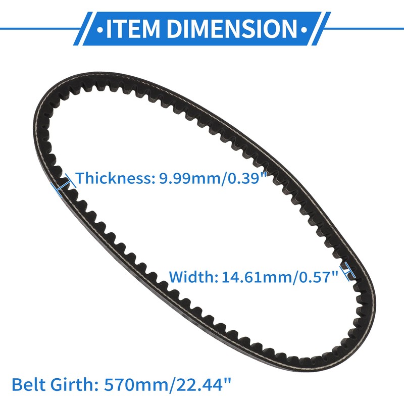 VekAuto Drive Belt No.2760143E00000 V-Belt for Suzuki Let's 50