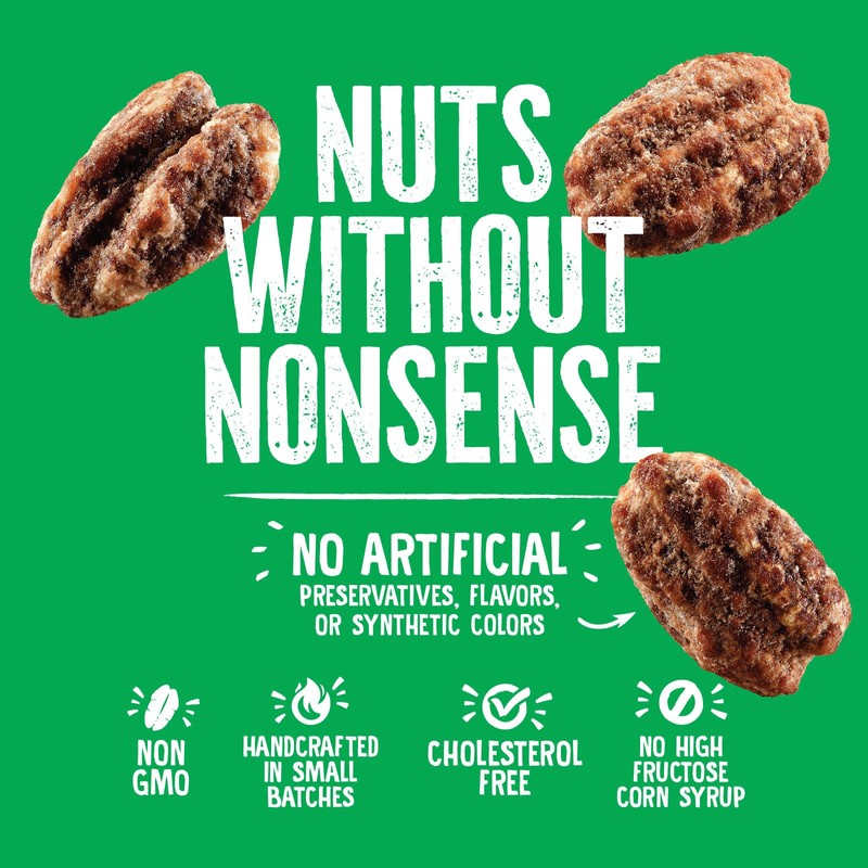 Emerald Nuts Kettle Glazed Pecans (1-Pack), 5oz Resealable Bag, Kosher