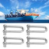 4pcs Stainless Steel U Type Shackle Lengthen U Sling Screws